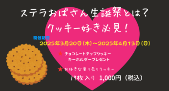 ステラおばさん生誕祭とは？クッキー好き必見の特別イベント＆楽しみ方ガイド